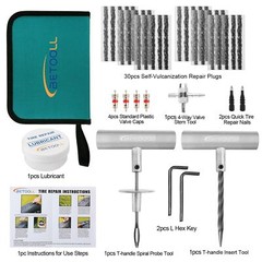 44pcs Tire Repair KitsTire Plug Repair Tools for Car Motorcycle Jeep RV ATVSU&hellip;