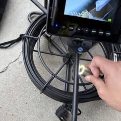 30M Drain Sewer Pipe Inspection Camera 23mm Industrial Endoscope 4.3&Prime; Monitor