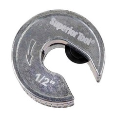 Superior Tool 35012 Zinc Black/Silver Single Handed Pipe Cutter 1/2 Dia. in.