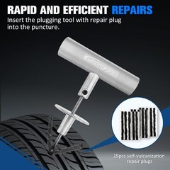35pcs Tire Repair KitsTire Plug Repair Tools for Car Motorcycle Jeep RV ATVSU&hellip;