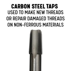 4&Prime;-8 NPT Pipe Tap Tap, Carbon Steel, DWTPT Series