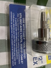 Waterline Cold-X Heads 1/2&Prime; Pex Part # 2532125 Sealed New