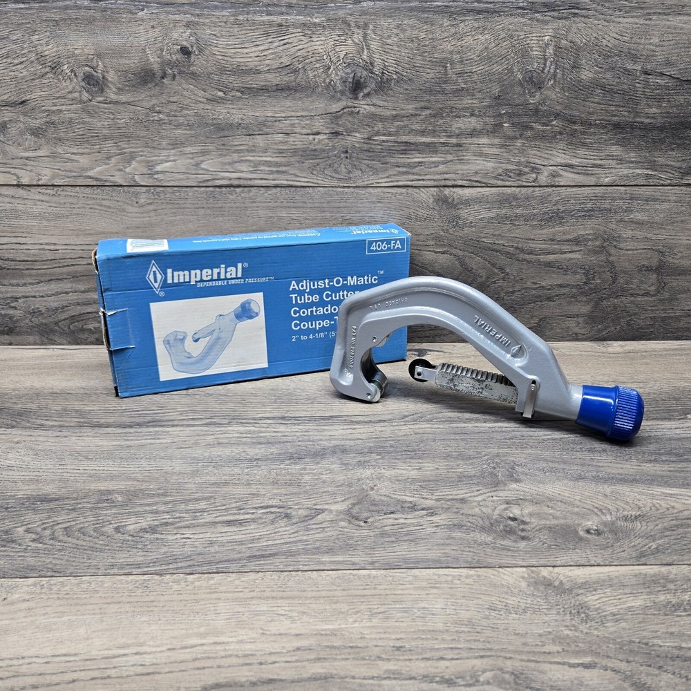 Large Gould Imperial Hi-Duty 2-4&Prime; Adjust-O-Matic Pipe Tubing Cutter 406-FA USA
