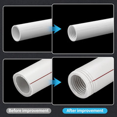 3PCS PVC Pipe Threader Kit &ndash; Dual-Function Internal & External Pipe Threading To