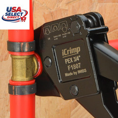 IWS-1807CN PEX Crimping Tool Kit with PEX Crimpers, PEX Tubing Cutter, Copper Ri