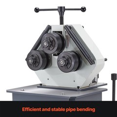 750W 3-Roller Electric Pipe Bender H/V Operation