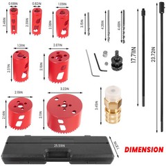08350 DM3MECH Mechanical Hot Tapping Machine Kits for NPT w/ Hole Saws and Arbor