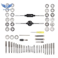 60Pcs Master Tap and Die Set Include SAE Inch Size #4 -1/2&rdquo; Metric Size M3 &ndash; M12