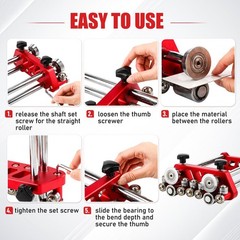 Metal Roller 2 Station Bender Roofing Tools Fabrication 0-100&deg; Bending Range &hellip;