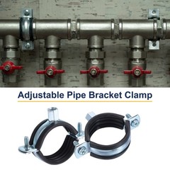 6 Pcs Split Ring Pipe Hanger, 50mm/2inch Adjustable Pipe Bracket Clamp