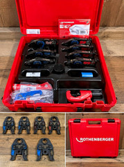 Rothenberger ZoomLock MAX 19kN 7-Piece Press Jaw Kit With Case&ndash; Part #871408