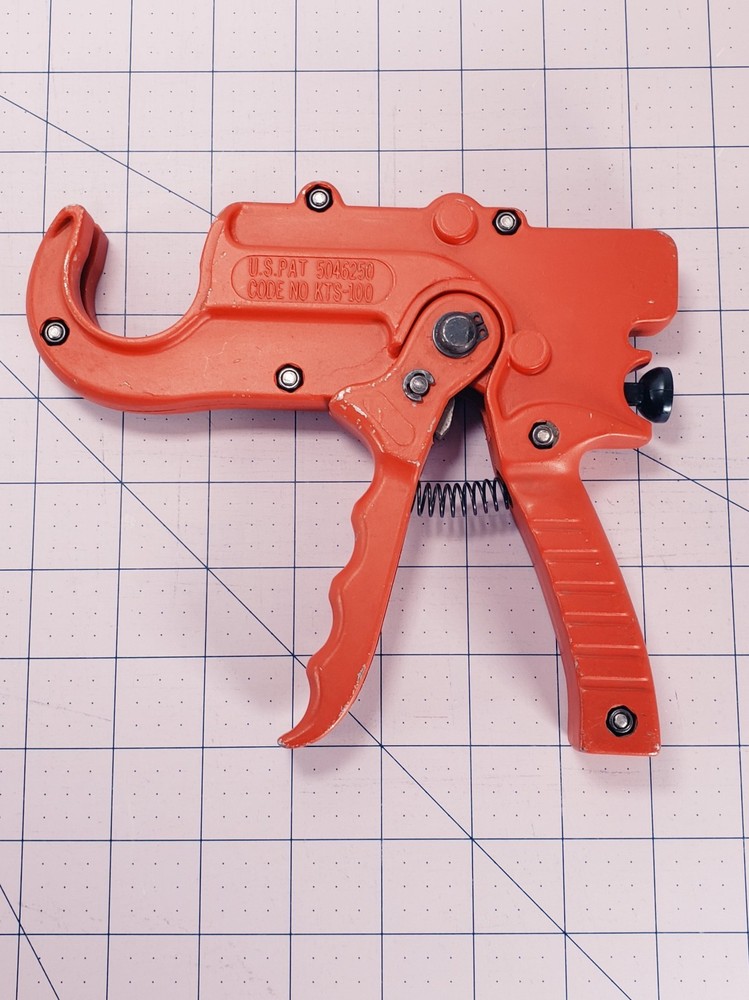 Unbranded Ratcheting PVC Pipe Cutter, 7-1/4 In. L, Ratchet U. S. PAT 5046250