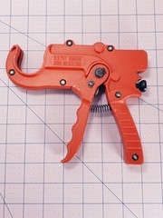 Unbranded Ratcheting PVC Pipe Cutter, 7-1/4 In. L, Ratchet U. S. PAT 5046250