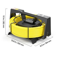 Uimoso WiFi Sewer Inspection Camera 164ft/50m with IP68 Rating and 12 LED Lights