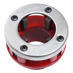 Manual 7 Size Pipe Threader Threading 3/8&Prime; to 2&Prime; Dies Set w/ Handle Ratchet BSPT