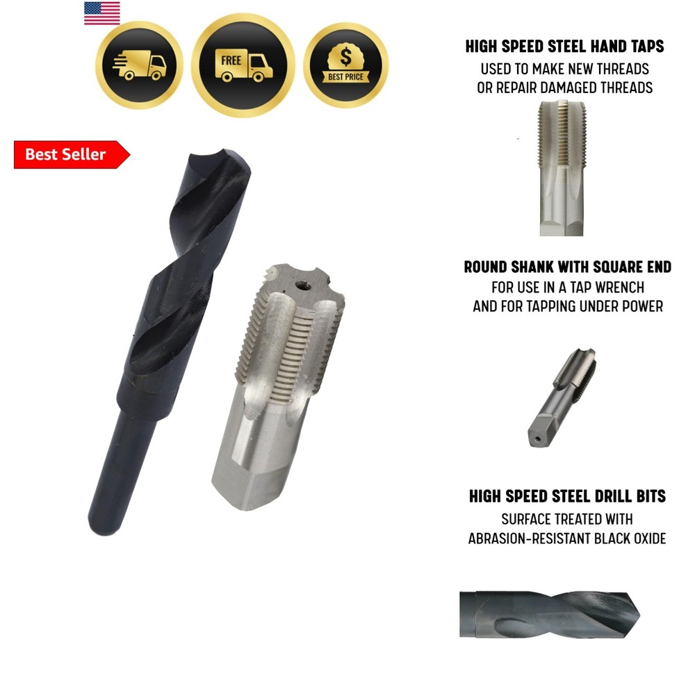 3/4&Prime; NGH High Speed Steel Garden Hose Tap and 31/32&Prime; HSS 1/2&Prime; Shank Drill Bit&hellip;