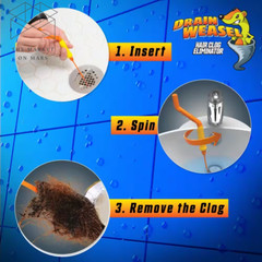 Drain Weasel 3-Pack Refill for Drain Cleaning