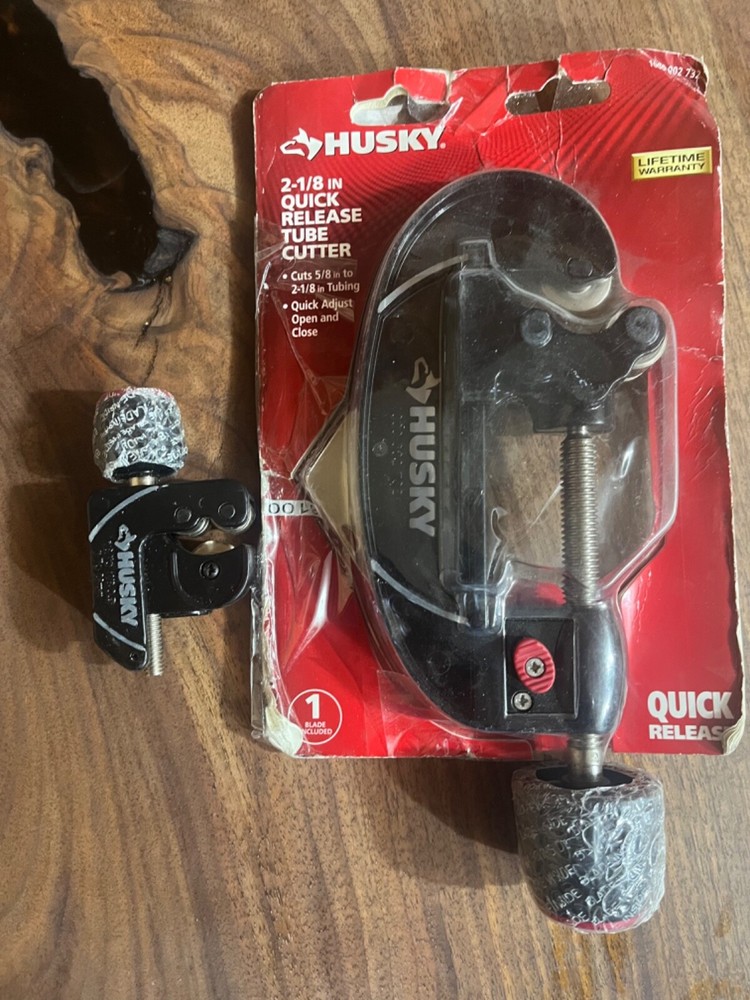Husky Quick Release 2-1/8 in. Tube Cutter and 1-1/8 in. Mini Tube Cutter