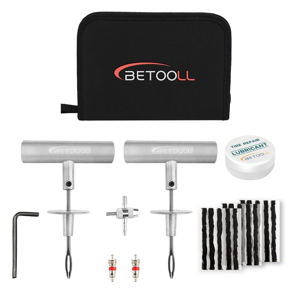 Heavy Duty Tire Repair Kit 24 Pcs Universal Flat Repair for Cars & Trucks