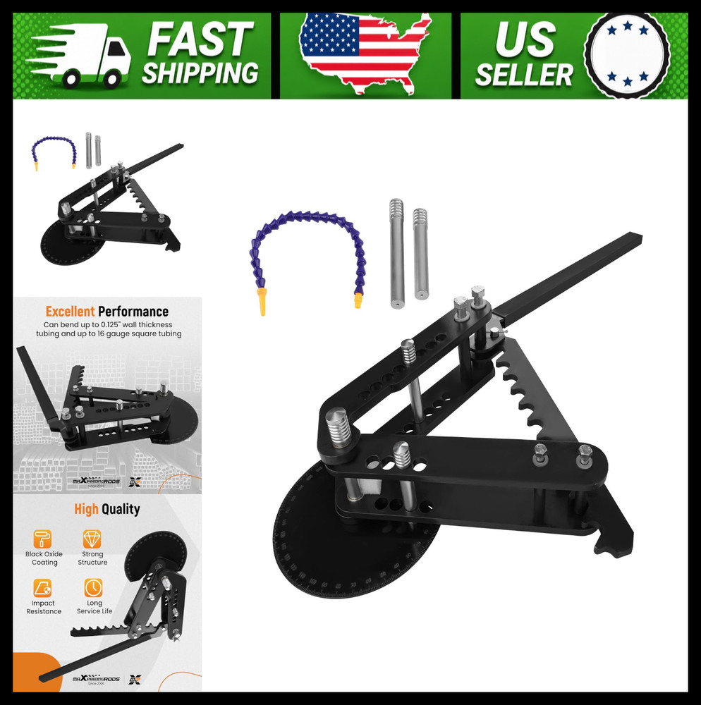 Maxpeedingrods Manual Pipe and Tube Bender for 2&Prime; Round 1-1/2&Prime; Square Steel