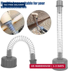 AC Drain Line Unclogger Tool HVAC PVC Drain Cleaner Adapter Clear