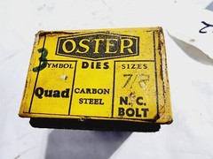 Oster Quad 7/8- 9 NC High Speed Bolt Die Set