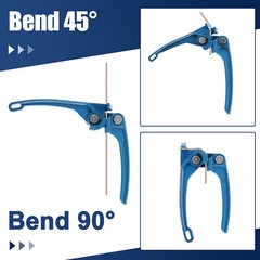 Tubing Bender Tool 1/8&Prime; 3/16&Prime; 1/4&Prime; Brake Fuel Line Handheld for Car