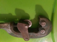 Vintage Dunlap Screw Feed PIPE CUTTER No 1S Capacity 1/2 inch to 1-1/2 inch Used