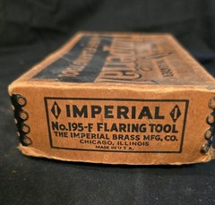 Vintage Imperial Brass Mfg Co No.195-F Flaring Tool Set w/Original Box USA