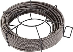 75 Ft X 3/8 Inch Solid Core Sewer Snake Clog Pipe Drain Cleaning Cable W/Four Sh