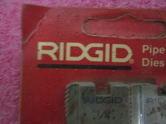 Rigid 1/4&rdquo; NPSM 37950 Pipe Dies 12-R