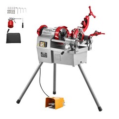 VEVOR Electric Pipe Threader Machine 750W 28RPM Cutter for 1/2&Prime; to 2&Prime; Pipes