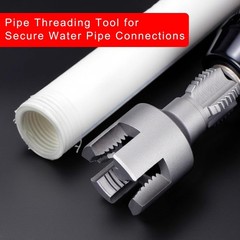 PVC Pipe Threading Tool Kit Dual-Function Internal & External Threader Plumbing