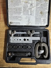 K-D Tools 2199 Double Flaring Tool Set Made In USA w/ Threaded Dies in Case