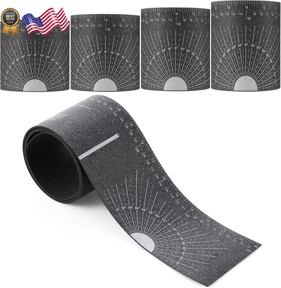 4 Piece Flexible Pipe Measuring Tool &ndash; Pipe Wrap Around for 1&Prime; to 48