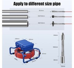 Pipe Inspection Camera 512hz Drain Sewer Camera Self Leveling with Locator 50 m