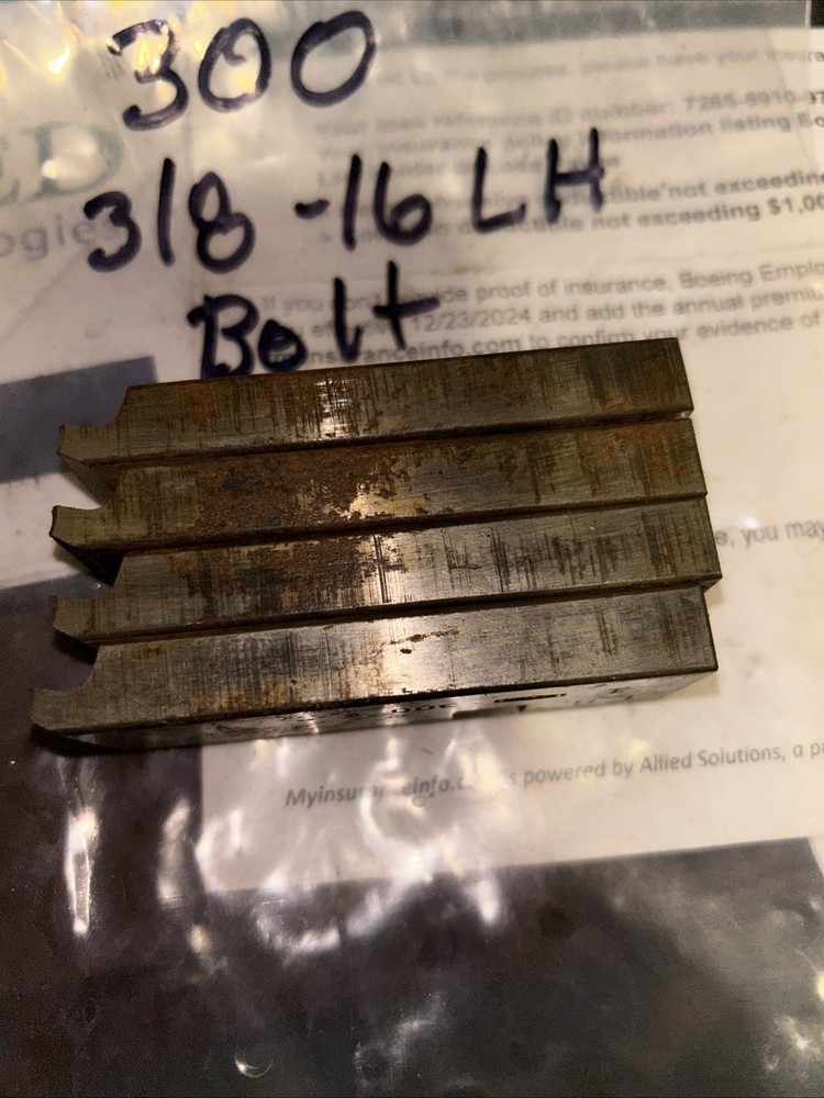 Oster 300 HS Die Set Left Hand 3/8-16 Bolt