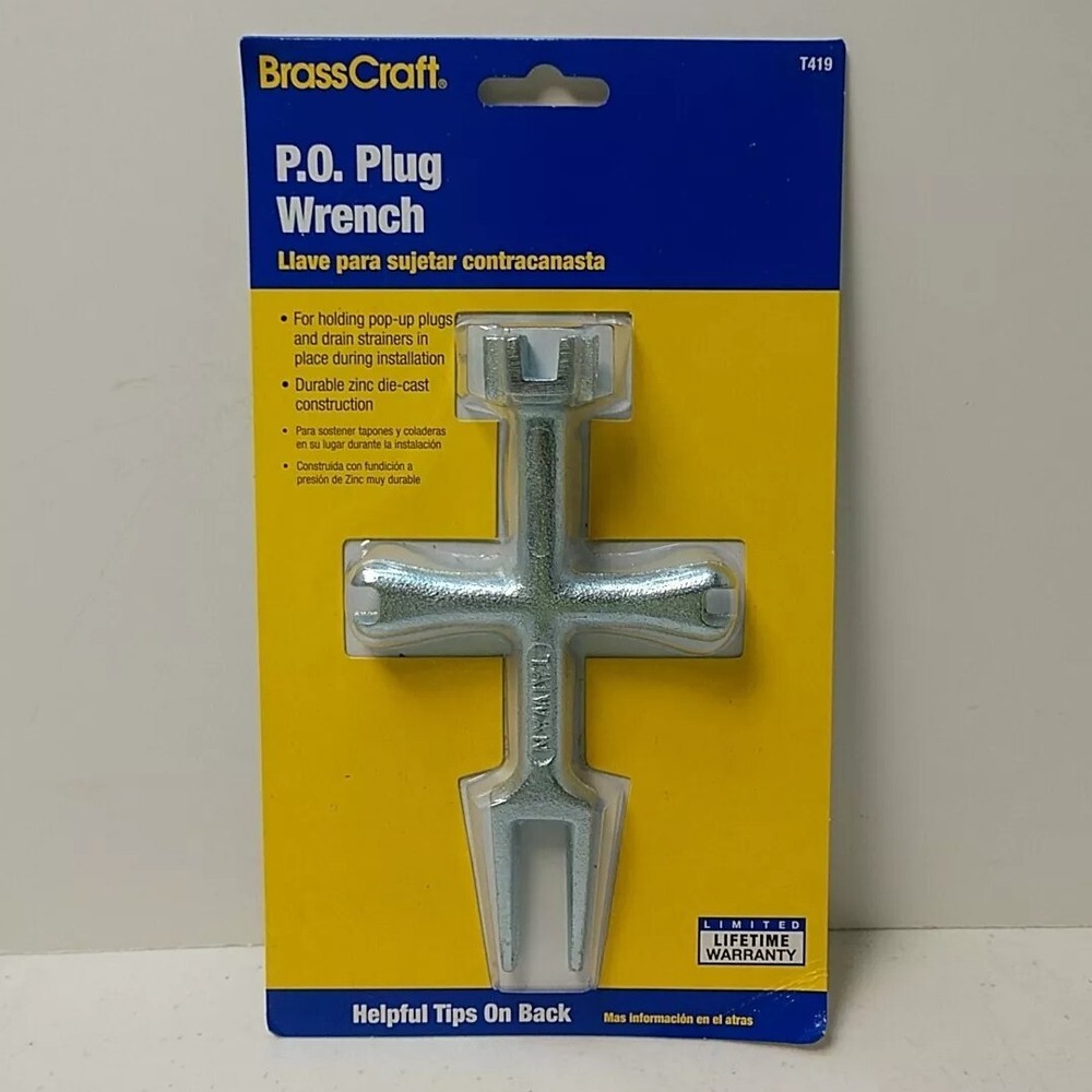 Brass Craft P.O. Plug Wrench T419 BrassCraft T419 026613166865