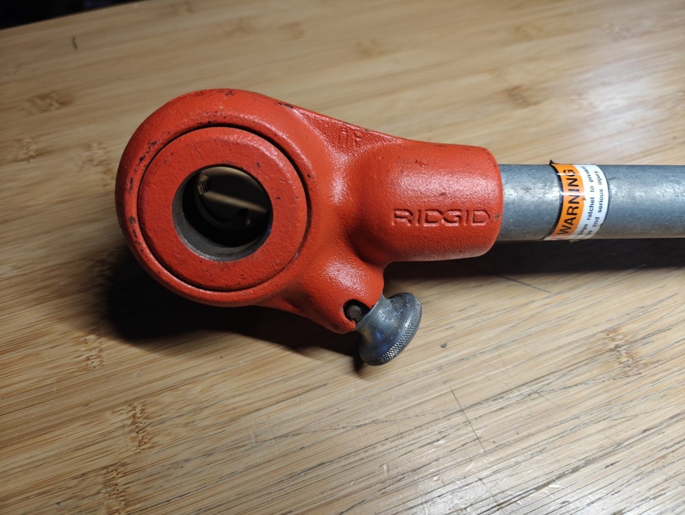 RIDGID OO-R 3/4 Cast Iron And Steel Ratchet Handle Assembly