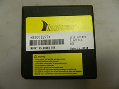 Interstate Round Pipe Die 1 &ndash; 11-1/2 NPT Thread 2-1/2" Outside Dia HSS 0380