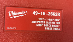 New! Milwaukee 1/4-1-1/8inch RLS ACR Press Jaw Kit M18 FORCE LOGIC 49-16-2662R