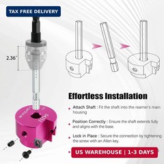 PVC Pipe Reamer Kit 8 PCS 1/2&Prime; 3/4&Prime; 1&Prime; 1-1/4&Prime; 1-1/2&Prime; 2&Prime; 3&Prime; 4&Prime; for SCH 40 PVC CPV