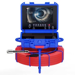 Sewer Camera 160ft Pipe Inspection Camera 512hz Self-leveling w/ Meter Counter
