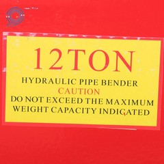 12 Ton Copper Exhaust Pipe Bender Tubing Bender Manual Hydraulic With 6 Dies