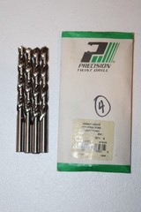 PRECISION TWIST DRILL 015623 #W HSS DRILL BIT 5 1/4 &ldquo;L &ndash; QTY OF 4 &ndash; NEW