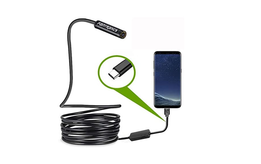 Pipe Inspection Camera Endoscope Video Drain Cleaner Waterproof 8 LED USB 16 FT