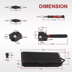 33260 Single/Double Flaring Tools Kit for 3/16&Prime; and 1/4&Prime; Tubing on Most Vehicles