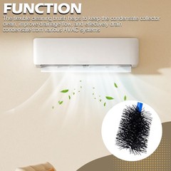 16-Inch Flexible AC Drain Line Cleaning Brush, 5-Pack, for Condensate P-Trap &hellip;