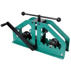 3-in-1 Pipe Bender w/ 3 Dies for Tube Up to 1.5&Prime; Green Manual Rolling Machine