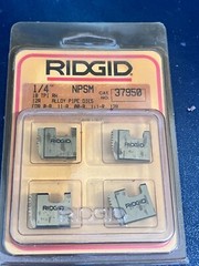 RIDGID 1/4&Prime; NPSM Alloy Steel Pipe Dies 37950 &ndash; 1 Pack